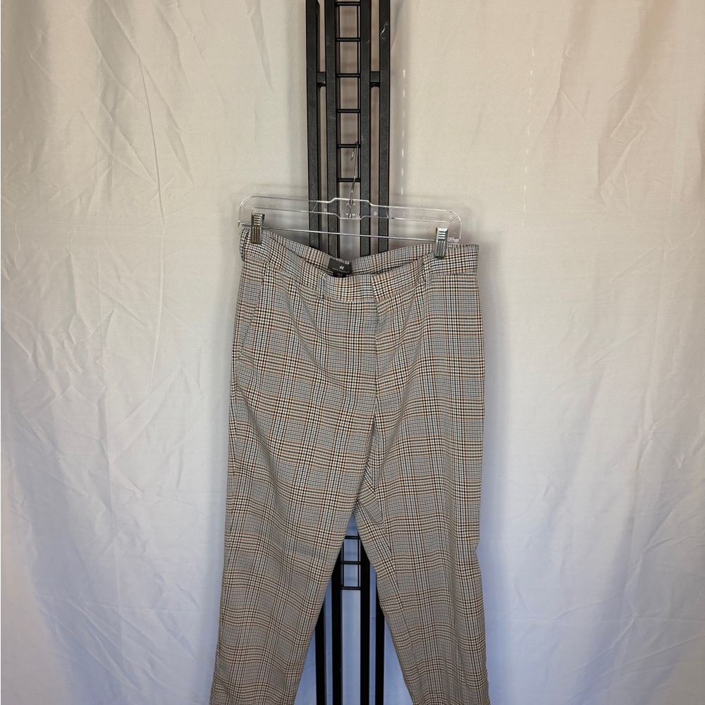 H&M Men's Gray Checkered Dress Pants